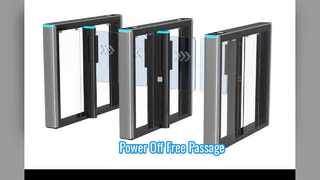 Swing Barrier Turnstile Free Passage Power Off
