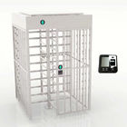 Κατευθυντική για τους πεζούς πλήρης πύλη SUS304 περιστροφικών πυλών ύψους βισμουθίου με τον αναγνώστη καρτών RFID