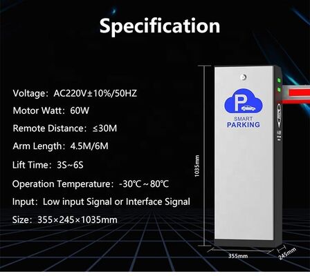 Ηλεκτροστατική ψεκαστική σκόνη Επικάλυψη του ντουλαπιού Μηχανοκίνητο φράγμα αναρρίχησης με τηλεχειριστήριο 2 PC κατάλληλο για την ασφάλεια του χώρου στάθμευσης
