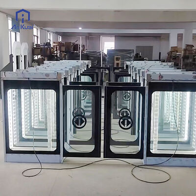 Κεραμικό φρυγανισμένο γυάλινο πλατφόρμα οθόνη πόρτα μετάξι οθόνη βαμμένη επικάλυψη σιδηροδρομικό σταθμό Ασφάλεια πόρτα αυτόματο φράγμα